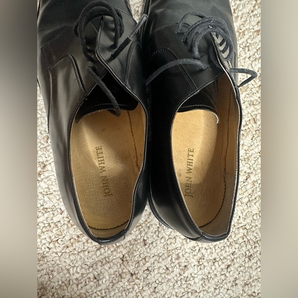 John White Elegant Black Men\'s Oxford Shoes size 10